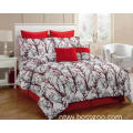 cheap price wholesale microfiber printed polyester bed comforter 6 sets